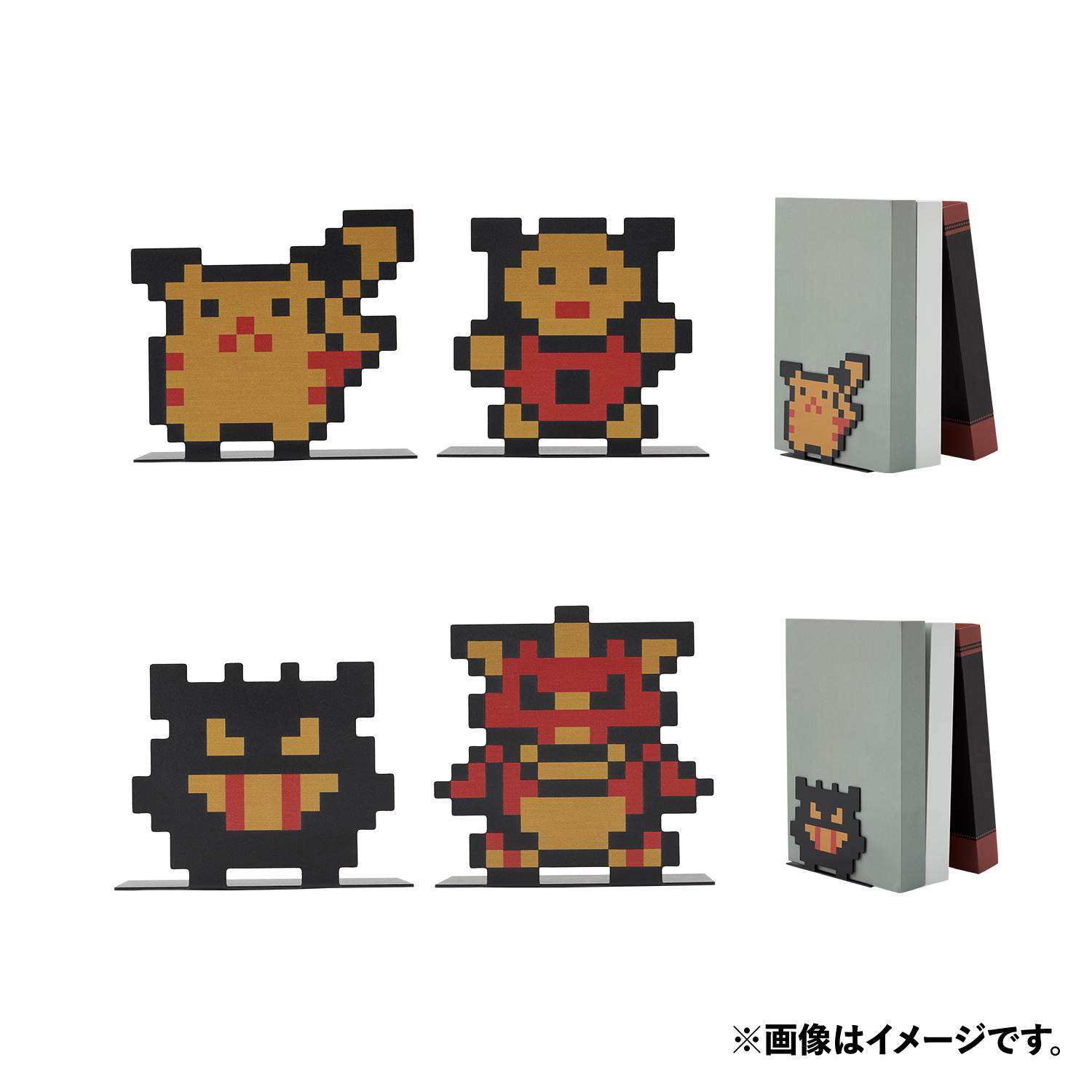 「ポケモン 金・銀」25周年記念グッズがポケセンオンラインで発売！ 当時のドット絵を採用したブックエンドもラインナップ