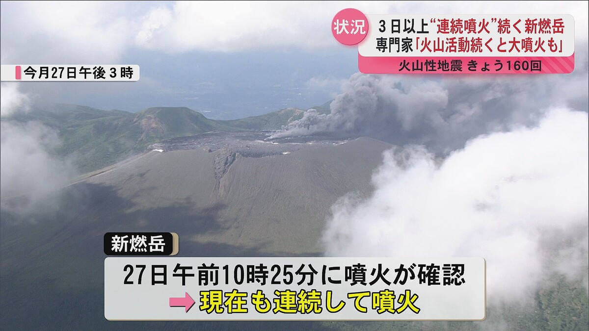 新燃岳の連続噴火、大きな噴火に移行する可能性 専門家が警鐘