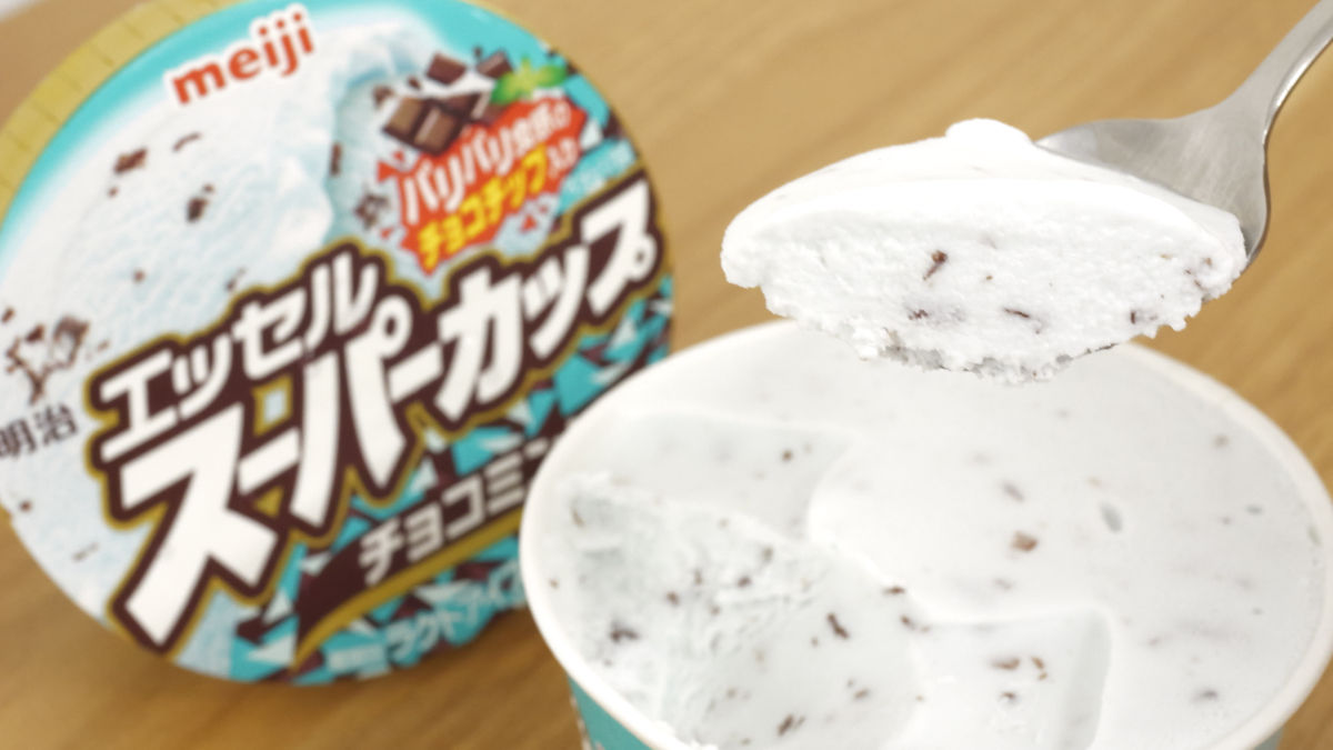 アイスの甘みにミントのスッキリ感が合わさる「明治 エッセル スーパーカップ チョコミント」を食べてみた