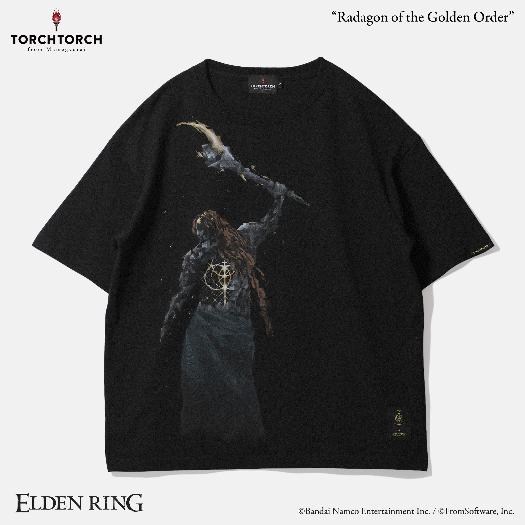 「エルデンリング」×TORCH TORCH、最重要キャラ「黄金律、ラダゴン」のビッグシルエットTシャツが9月発売！ピクセルアート作家・Hermippe氏による描き下ろしデザイン