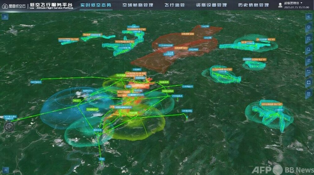 中国初の低空域新インフラ整備に向けた完全ソリューション発表