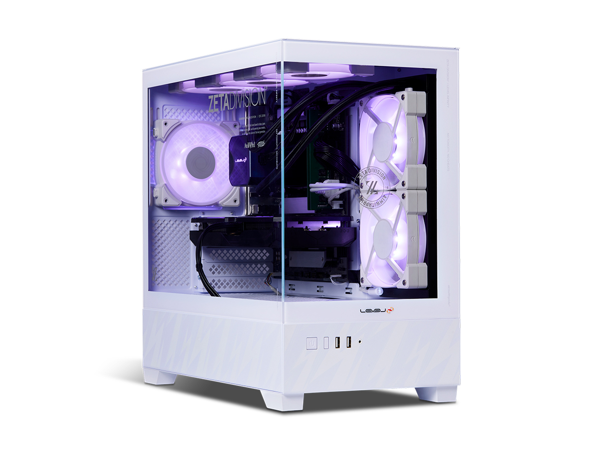 LEVEL∞、ZETA DIVISIONのオリジナルデザインピラーレスホワイトモデルPC発売