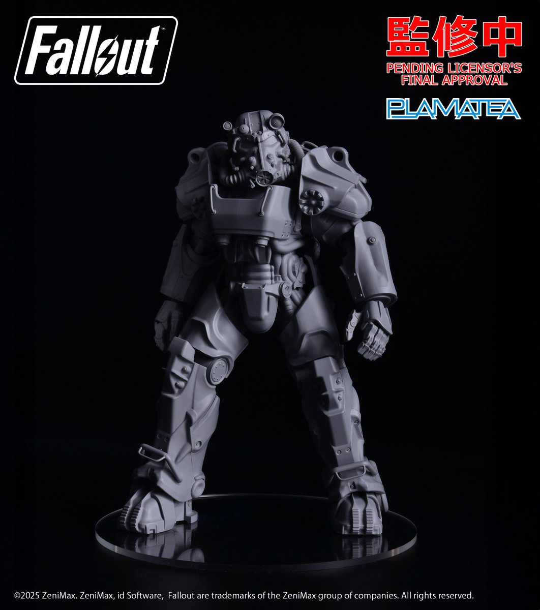 「Fallout 4」と「Fallout 76」で登場した「T-60 パワーアーマー」が可動プラモデルシリーズ「PLAMATEA」で商品化決定