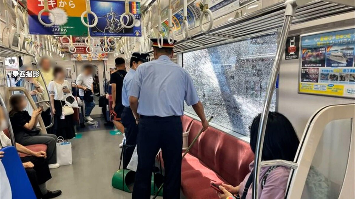 京急蒲田駅に停車中の電車で座席の窓ガラスが割れる 原因不明