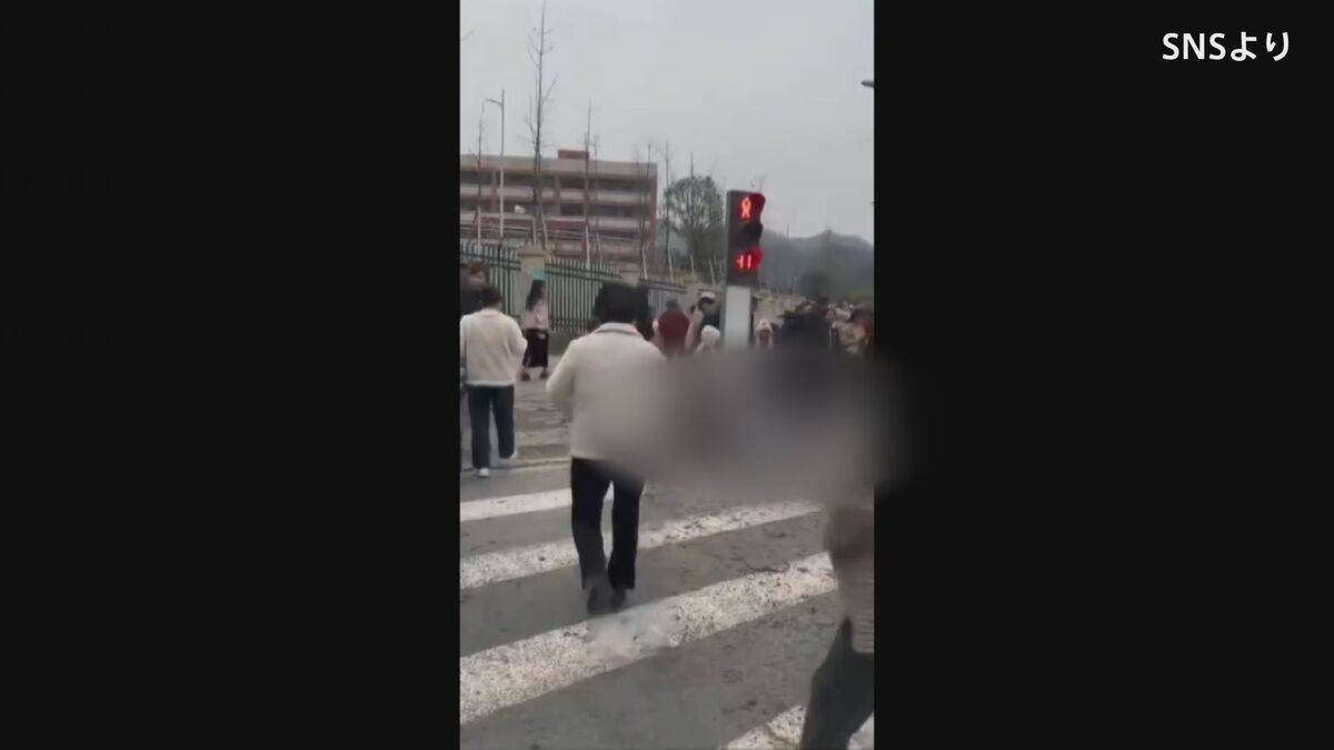 小学生ら10人超はねられる 中国