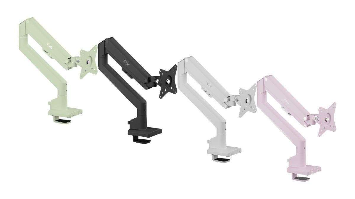 「モニターアームはごつくてお高い」をぶっ壊す。カラバリ10色、7千円台のコレが