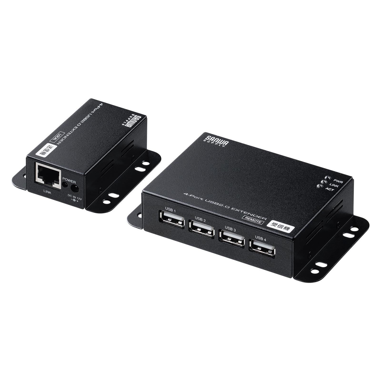 [ITmedia PC USER] サンワ、USB接続を最大50m延長できるUSBエクステンダー