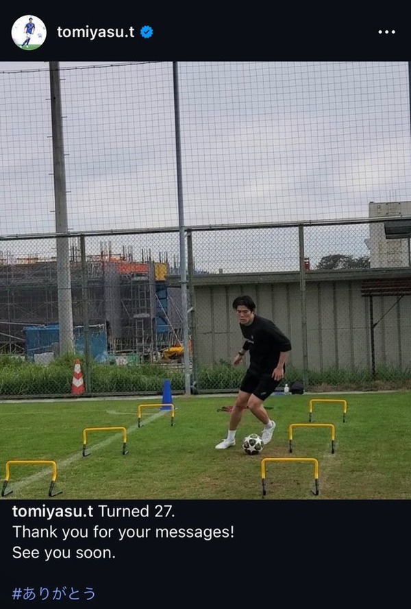 【朗報】冨安のリハビリ、順調そう