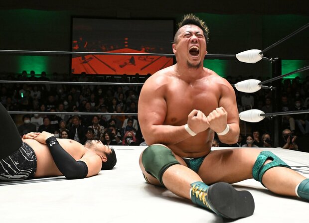 稲村愛輝がGHCヘビー級選手権でKENTAを撃破 第49代新王者に