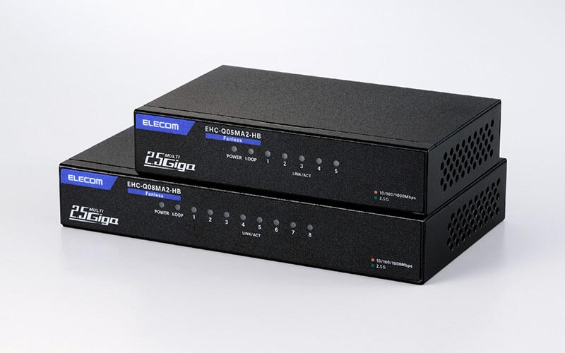 [ITmedia PC USER] エレコム、全ポート2.5Gbpsをサポートしたマルチギガ対応スイッチングLANハブ