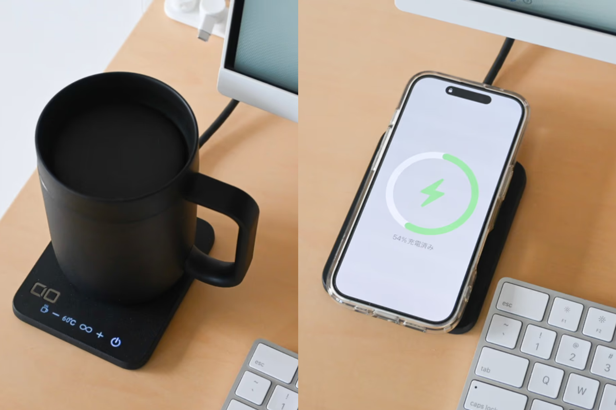 飲みものがずっと温かいって快適。CIOの「マグウォーマー×充電器」がこの冬の新定番