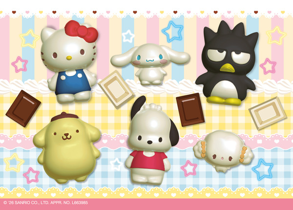 「サンリオ」キティやポムポムプリン、シナモンのチョコを作ろう♪「明治」バレンタインコラボでチョコ型プレゼントを実施
