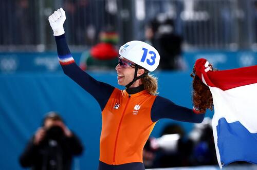 【スピードスケート】「何の競技…」「こんなありえないですからね」異例の大逃げＶに解説者苦笑い