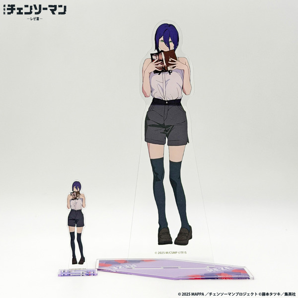 「チェンソーマン レゼ篇」約40cmのデンジやレゼを飾れる♪ 圧倒的大きさのアクリルスタンドが予約受付中【3月1日まで】