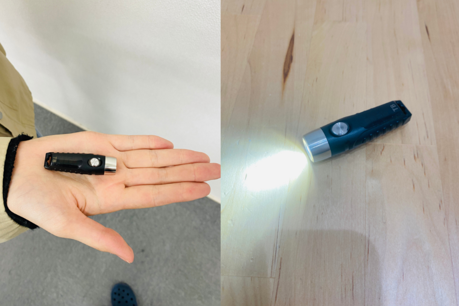 スマホの10倍明るい小さなこのライトが、夜道の不安を安心に変える