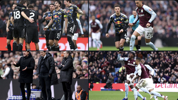 前半にシュタッハの直接FK弾で先制したリーズに対し、アストン・ヴィラは88分にエイブラハムが同点弾