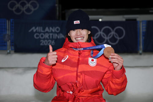 【スノボ】男子ハーフパイプ銅の山田琉聖「4年後もオリンピックを」
