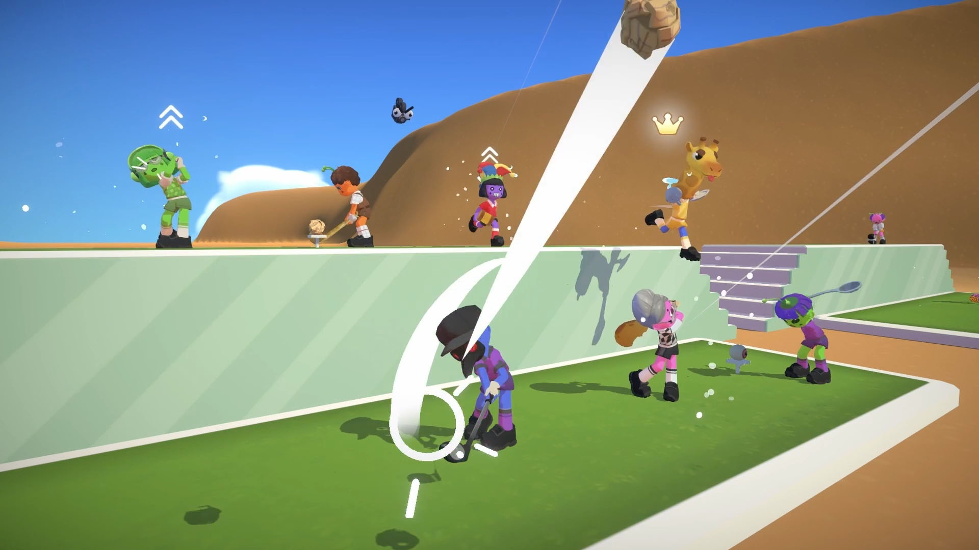 打順を無視して，リアルタイムで他プレイヤーを妨害できる。自由すぎるカオスゴルフゲーム「Super Battle Golf」，Steamで発売