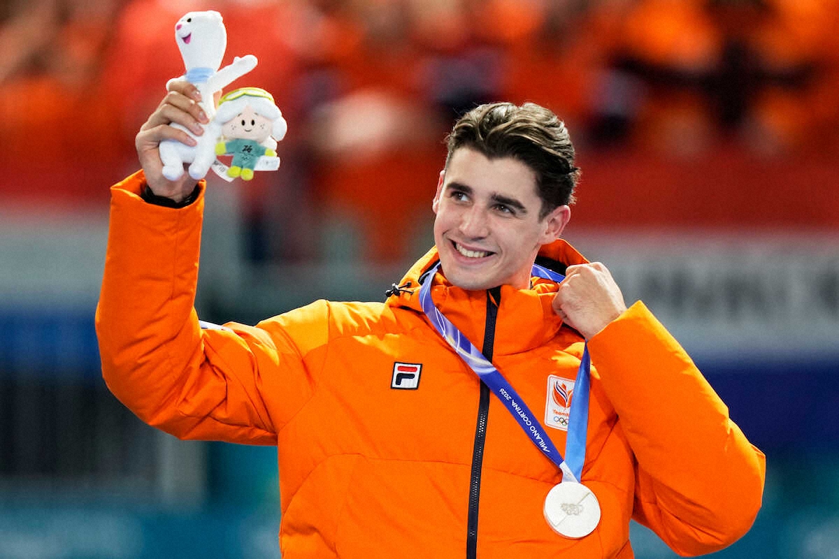 スノピ男子500m 靴にテレサ登場