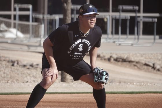 三塁でノック、打撃練習など消化 ホワイトソックスの村上宗隆が自主トレ