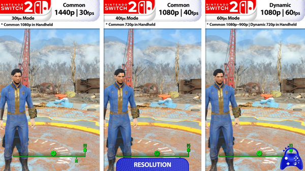 スイッチ2版『Fallout 4』の実力はいかに？PS4・PS5版との動作を比較