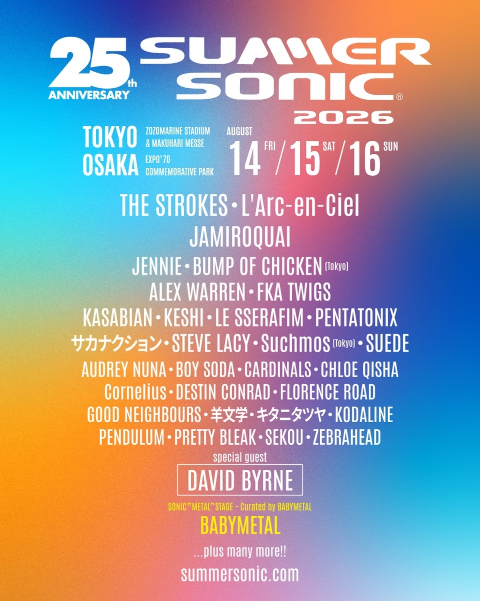 『SUMMER SONIC 2026』BABYMETALの出演が決定　「SONIC “METAL” STAGE ‒ Curated by BABYMETAL」としてステージをキュレーション