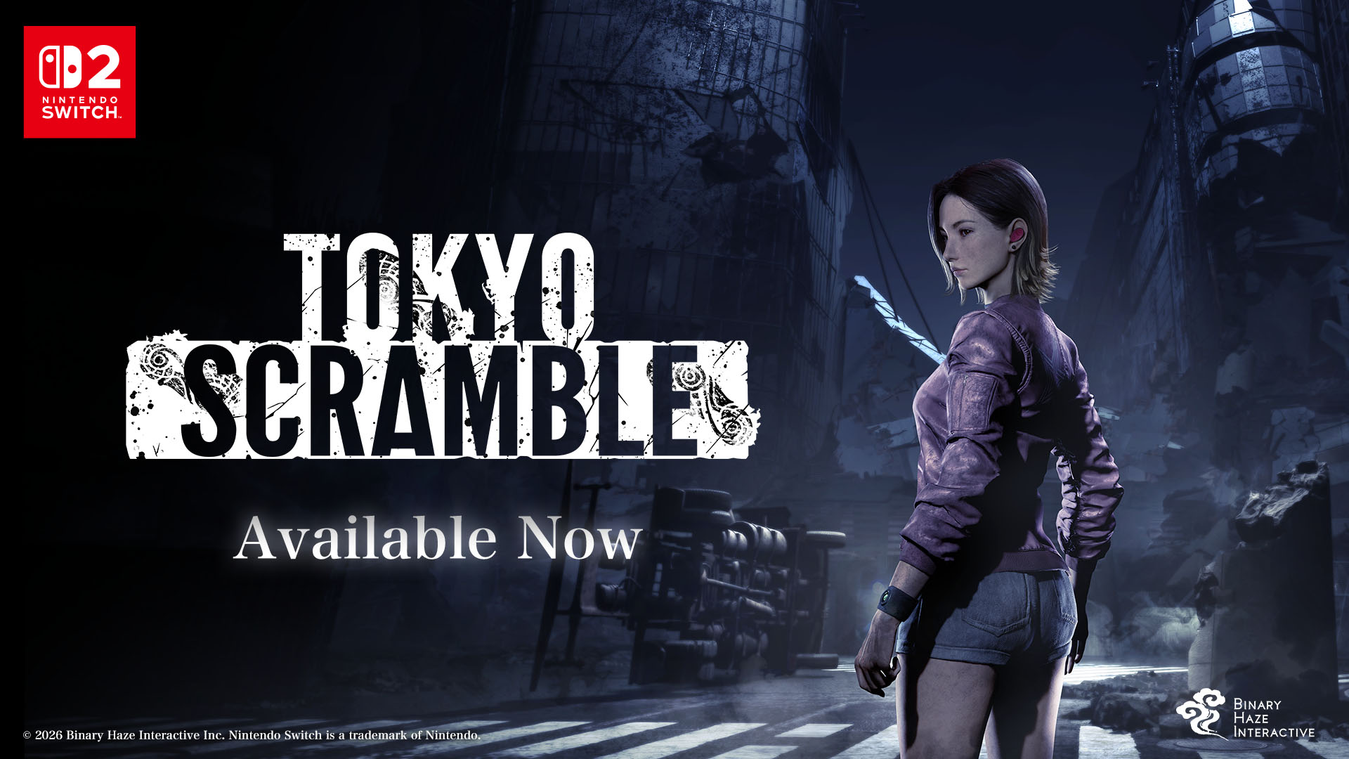 Switch2専用タイトル「TOKYO SCRAMBLE」，本日リリース。東京の真下に存在していた地下世界からの脱出を目指すサバイバルパズルアクション