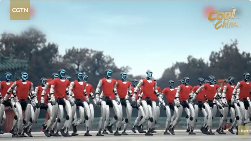 「実写撮影、AI生成でない」G1ヒューマノイドが宙返り披露 中国
