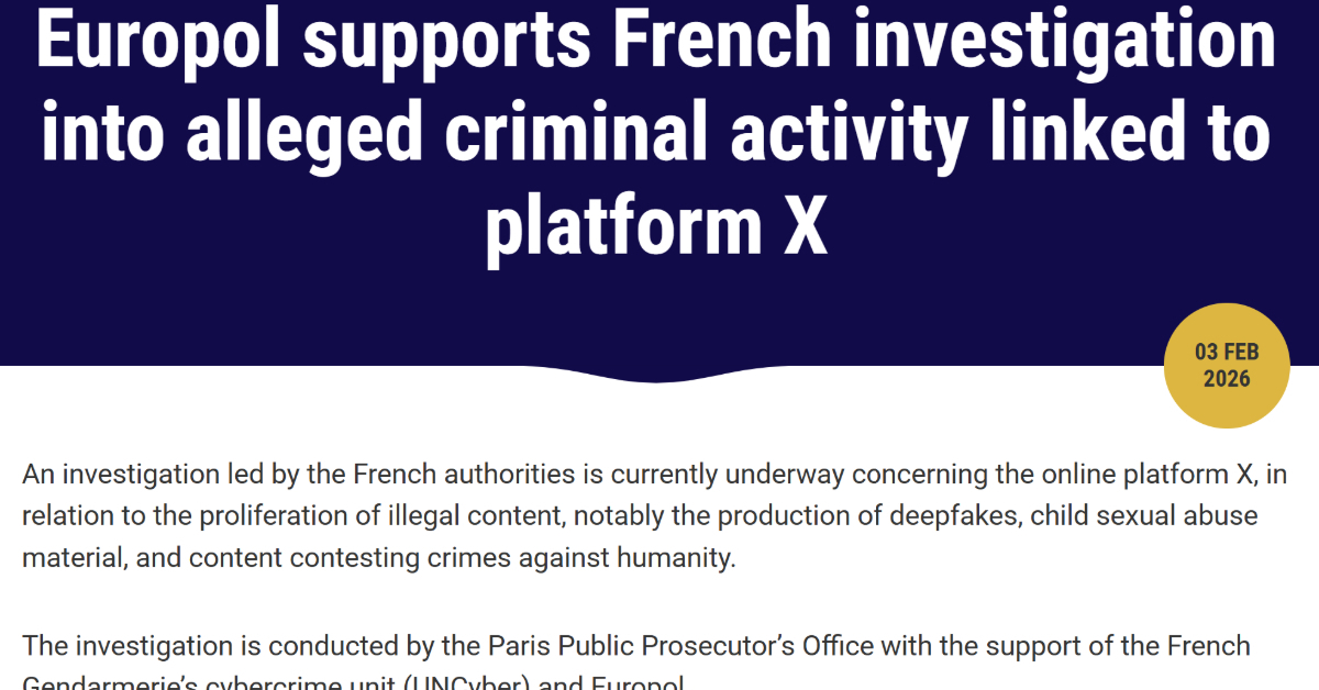 [ITmedia News] 仏当局、イーロン・マスク氏に任意聴取を要請　「Grok」の性的ディープフェイクや児童虐待画像で