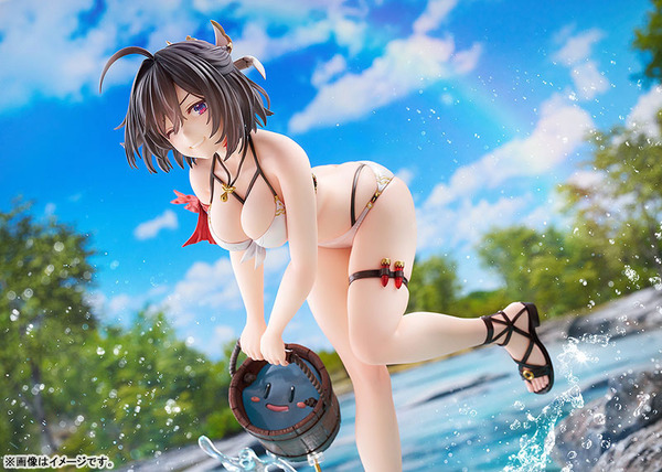 白い水着姿とむじゃきな笑顔が眩しい！『ユミアのアトリエ』より水遊びをする“ユミア”フィギュアが予約受付中