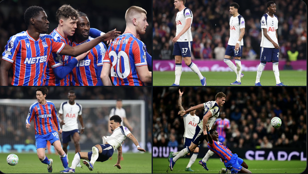 前半に3ゴールを奪ったクリスタル・パレスが逆転勝利。鎌田大地はフル出場