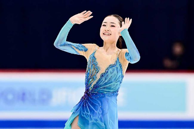フィギュアスケート・世界ジュニア選手権 SP首位の17歳・島田麻央が4連覇