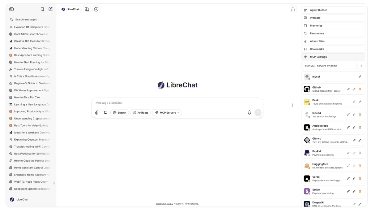ありとあらゆるAIモデルを組み合わせることができる「LibreChat」で「ウェブ検索」「画像自動生成」をやってみる、無料でセルフホスト可能