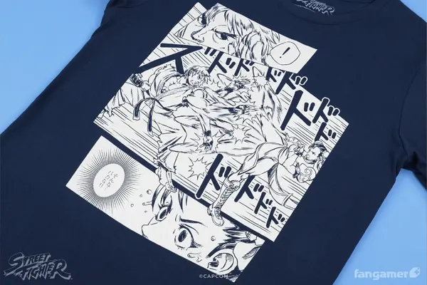 伝説の『ストIII』「背水の逆転劇」がTシャツに！？ケンのステッカー付でグッズ化