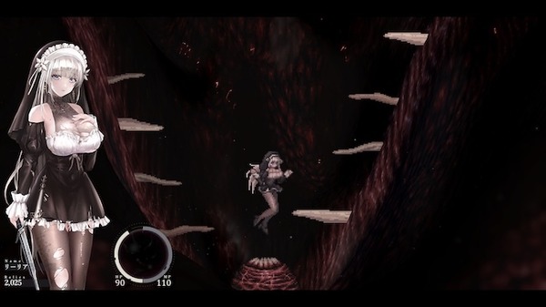 巨乳シスターが異形の怪物に蹂躙される『シニシスタ2』Steamストアページ公開。DLsite版10万本突破の精緻なドット絵で描かれる”ぐちゃドロ”アクションRPG