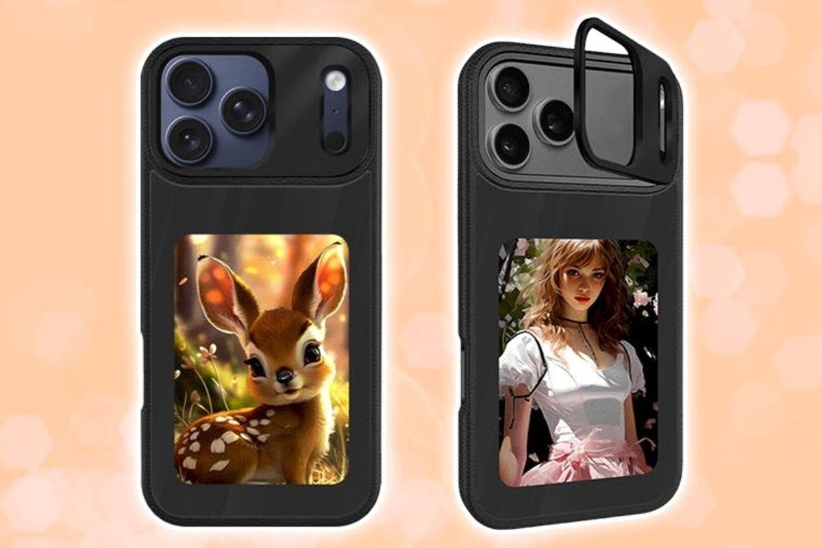 ケースを買い替える代わりに、背面を切り替える。アプリで変えられるE Inkスマホケース