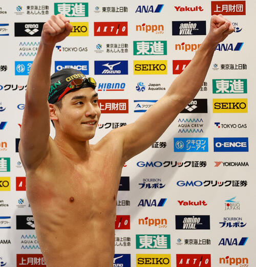 【競泳】村佐達也が男子200自由形Ｖ　代表確実のアジア大会へ「優勝を目指すにはベストを」