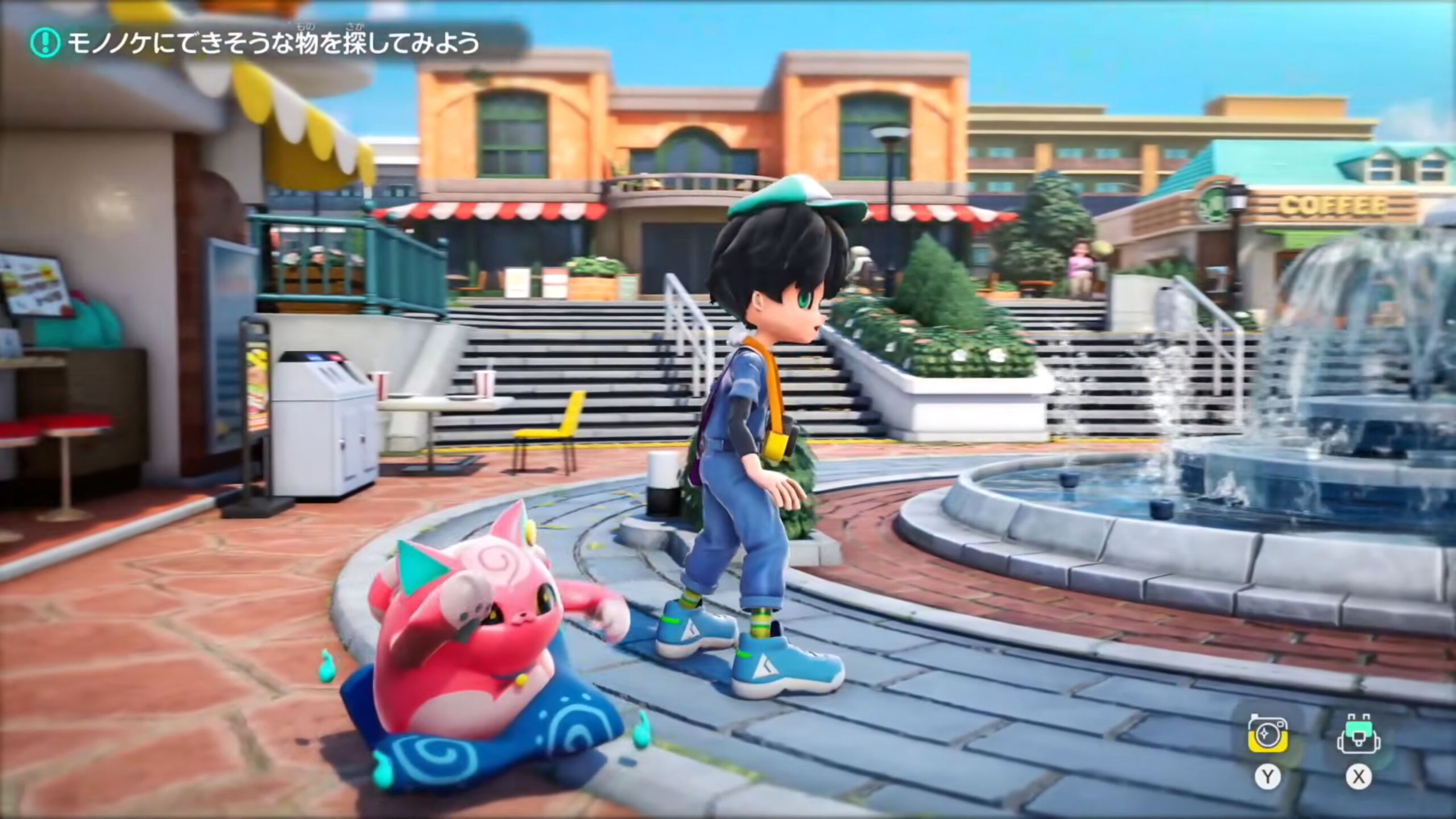 妖怪ウォッチの流れを継承した「ホーリーホラーマンション」，ゲームプレイ映像を公開。「モノノケ」にできそうな物を探して，街中を探索する様子を収録