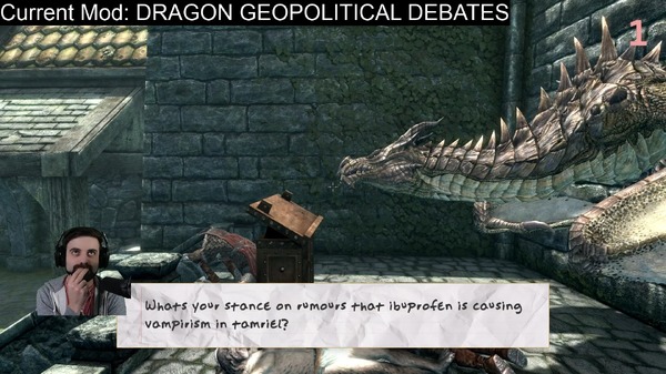 “最悪のMod”で『スカイリム』ドラゴンとマジ討論―負ければ即死の奇天烈Modを自作＆プレイする配信者