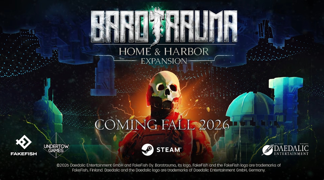 ホラー潜水艦シム「Barotrauma」，大型拡張“Home & Harbor”の配信時期が2026年秋に決定。最新トレイラーを公開