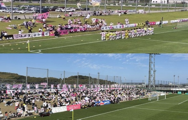 【画像】テゲバジャーロ宮崎のゴール裏、3年前との比較が話題に