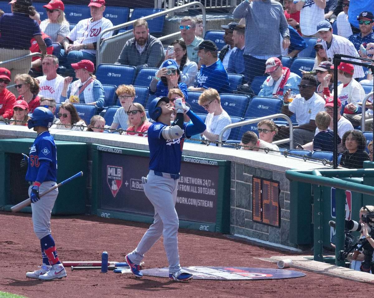 大谷翔平がナショナルズ戦で今季初アーチ 開幕から28打席目での初アーチ