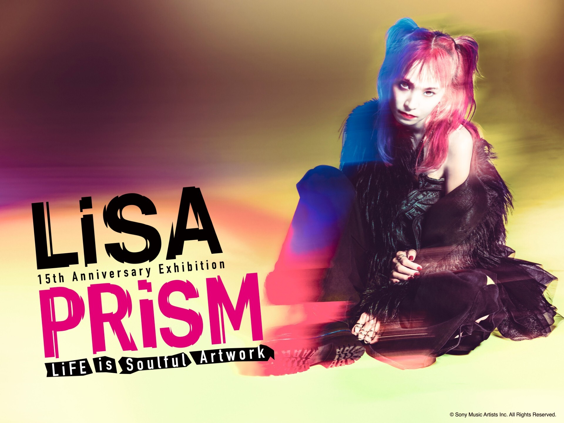 LiSAの大規模展覧会が大阪で開催、ソロデビュー15周年記念『LiSA PRiSM ～LiFE is Soulful Artwork～』