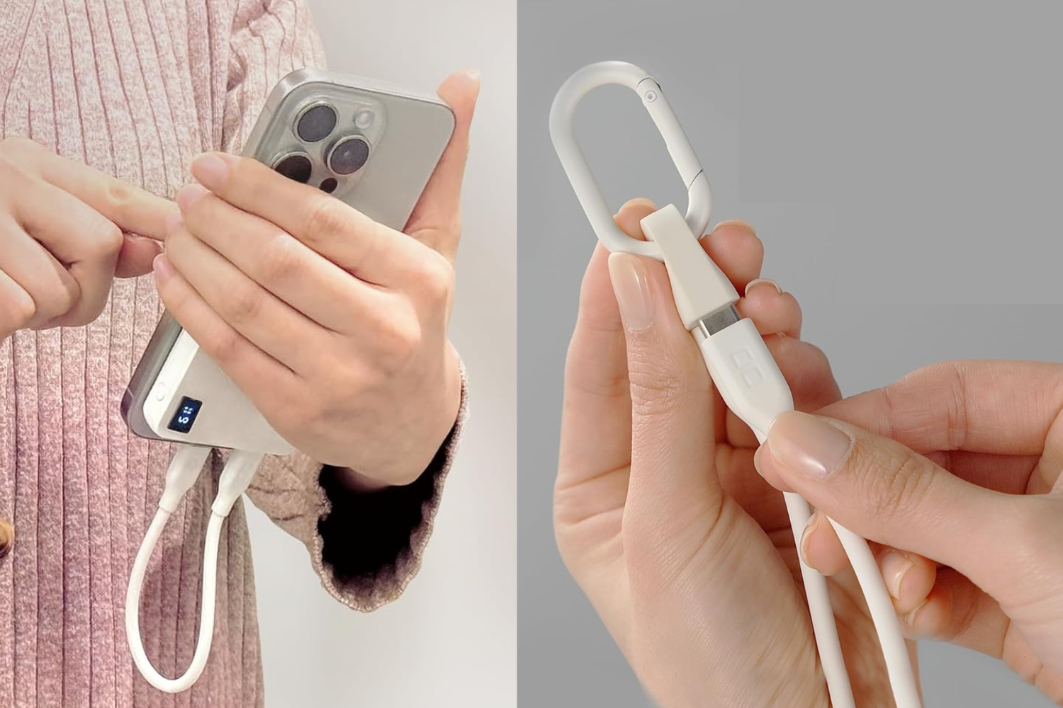 長いケーブル、逆に不便でした。外出先での充電は今後「短尺×ホルダー付き」一択