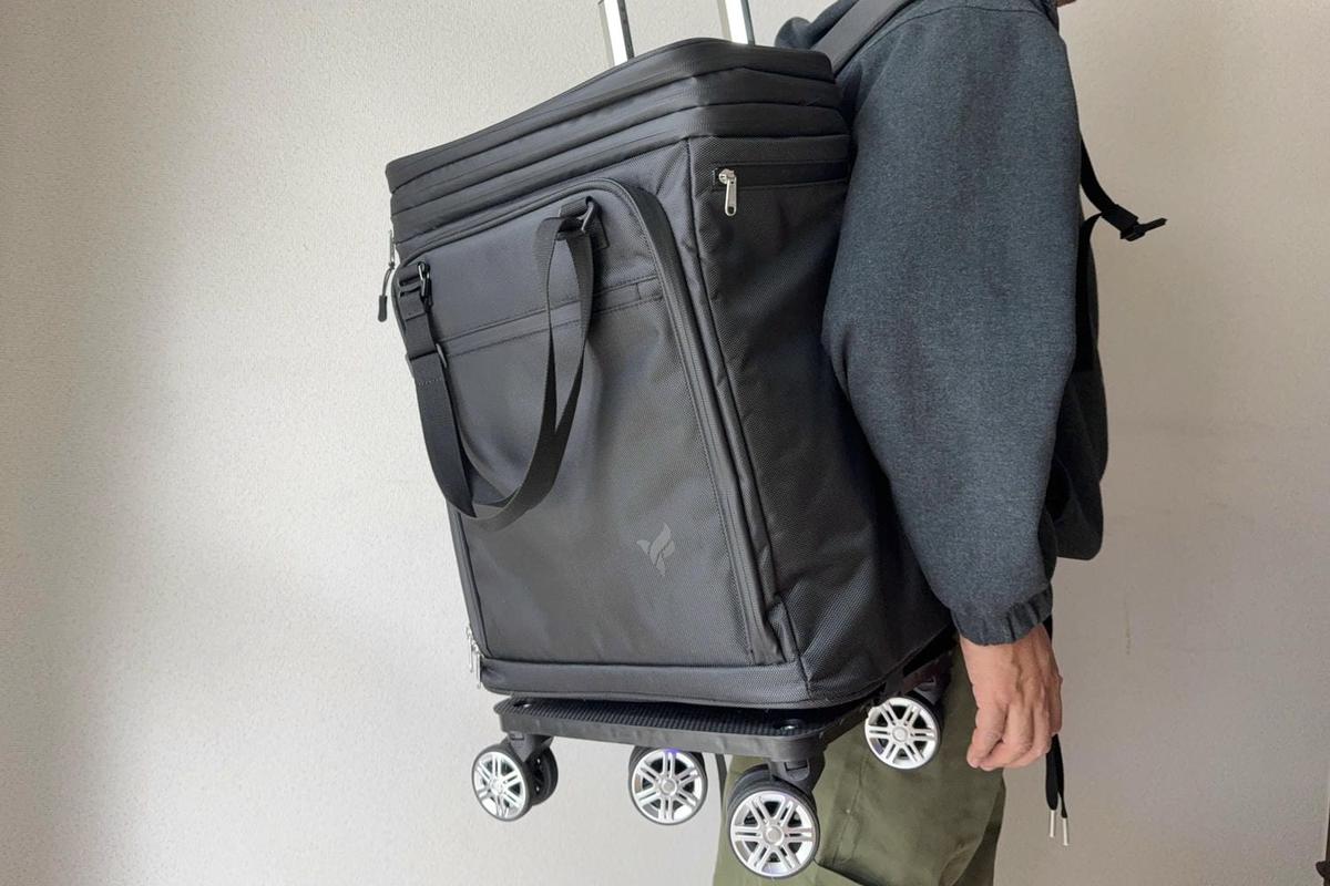リュックにも台車にもなる。1台6役の多機能ケースで、旅行中の「階段・石畳」問題が解決した