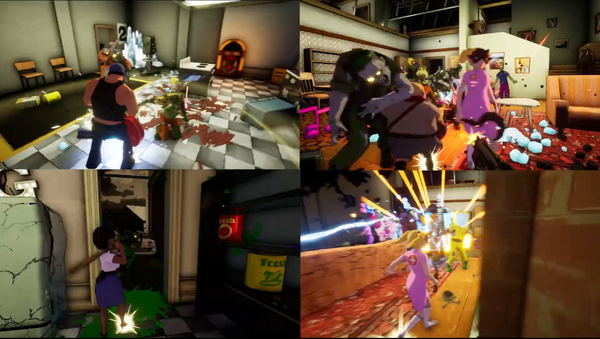 ハロウィンの夜にUFO襲来！！アンデッドの大群をたった4人で迎え撃つハチャメチャ籠城協力アクション『Dead Party』発表