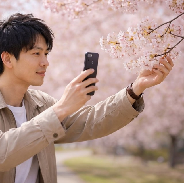 桜の枝を折って自撮り、逮捕された事例も 地面に落ちている枝にもリスク