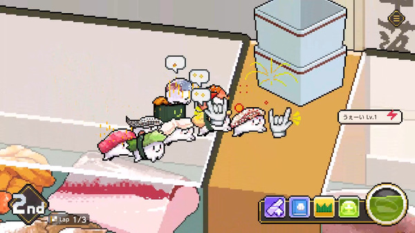 ぽてぽてお寿司が食べられないように走る！走る！ヘンテコかわいい『わびさび寿司ダービー』発売日決定【INDIE Live Expo 2026.4.25】