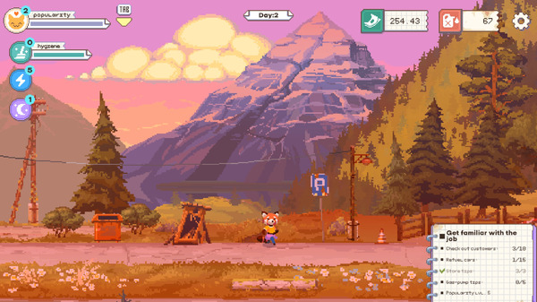 のんびりしてるけど不穏…電気自動車主流の世界で古いガソスタを経営するシム『最後のガソリンスタンド』“非常に好評”スタート。夜間の外出には注意