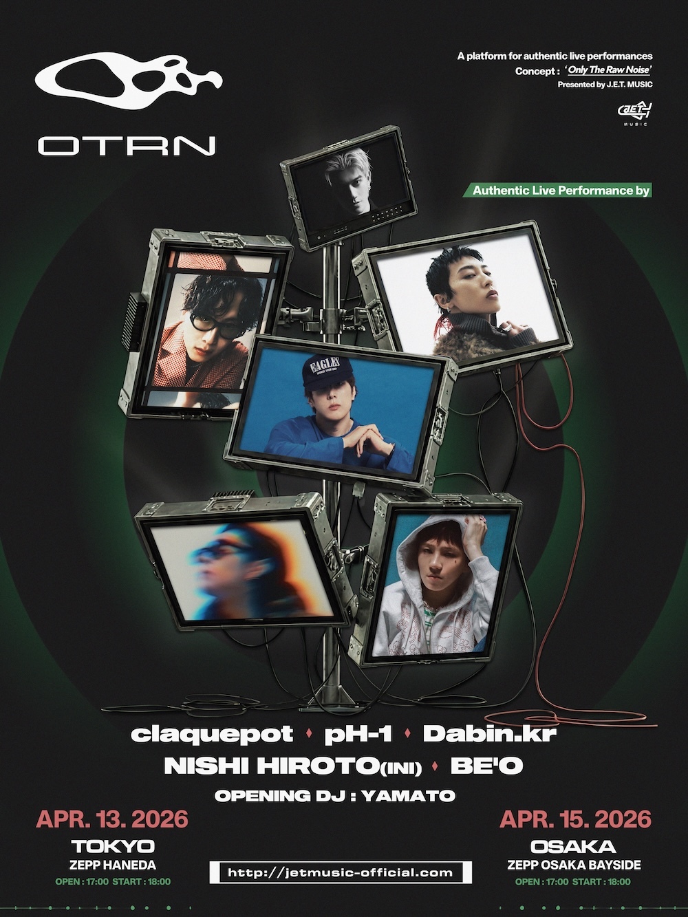 『OTRN 2026』4月に東京・大阪で開催　西洸人（INI）、claquepot、pH-1ら出演